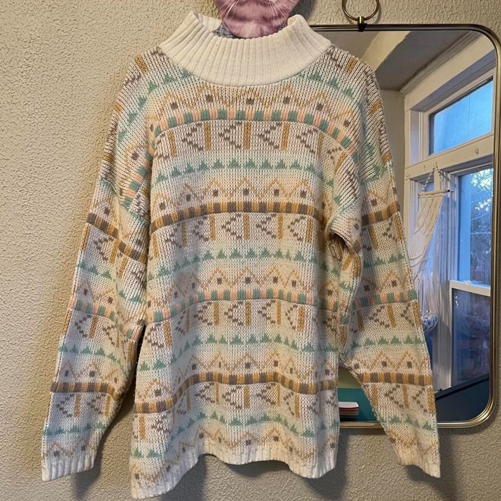 Cozy Geometric Pattern Sweater